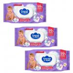 СОЛНЦЕ И ЛУНА Влажные салфетки детские 0+ Витаминные 120х3шт