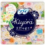 UNICHARM Ежедневные прокладки Sofy KIYORA White Floral для чувствительной кожи с поглотителем запаха,аромат белых цветов, Размер: длина 14 см * ширина 5,5 см, 72 шт
