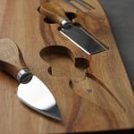 Набор для подачи сыра Magistro Bottle, 3 ножа, 48?17?1.5 см, акация