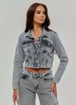 Женская куртка джинсовая укороченная CRACPOT 6297-уценка