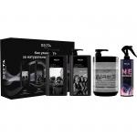 Набор для натуральных волос БОЛЬШОЙ (Шампунь и кондиционер для НАТУРАЛЬНЫХ волос (2x1000мл) + СИЛИКОНОВАЯ МАСКА  (1050мл) + Многофункциональный уход для всех типов волос NEMOCHALKA (400мл)