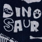 Полотенце махровое «Этель» Dinosaur, 70?130 см, хлопок 100%, сине-белое