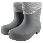 Полусапоги женские "Виктория" с вкладышем (серый, 40-41)