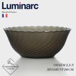 Салатник Luminarc «Океан Эклипс», 2.3 л, d=24 см, стекло, коричневый