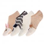 GALANTE Носки-антизаносы с декором, р.23-25, 100% полиэстер, разноцветные