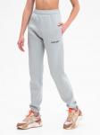 Брюки джоггеры женские светло серые с начесом