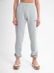 Брюки джоггеры женские светло серые с начесом