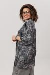 Блуза ANELLI 1665.1 графитовый гербарий