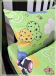 Детское постельное белье бязь Панды вид 3 зеленый