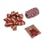 Набор тм СНОУ БУМ на подложке, бант 10 см, лента 10 м, шильд, бумага, 3 диз.