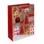 Пакет подарочный тм СНОУ БУМ фоллинг, 26x32x10см, бумага, 4 дизайна