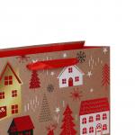 Пакет подарочный тм СНОУ БУМ фоллинг, 26x32x10см, бумага, 4 дизайна