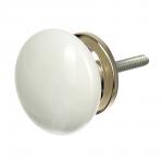 BLUMEN HAUS Ручка керамическая для мебели "Классика", цвет белый