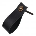 BLUMEN HAUS Ручка кожаная для мебели, цвет черный