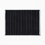 Коврик махровый «Этель» Lines, 50?70 см, хлопок 100%, черный