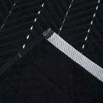 Коврик махровый «Этель» Lines, 50?70 см, хлопок 100%, черный