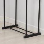 Вешалка - стойка напольная для одежды LaDо?m, двойная, телескопическая, 80?42?90(150) см, чёрная