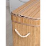 Корзина для белья Доляна «Кантри», с крышкой, 46?26?55 см, бежевая