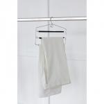 Плечики - вешалка для одежды LaDо?m Doux, 37?31 см, многоуровневая, антискользящее покрытие, чёрные