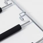 Плечики - вешалка для одежды LaDо?m Doux, 37?31 см, многоуровневая, антискользящее покрытие, чёрные