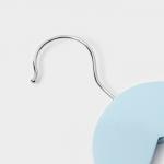 Плечики - вешалки для одежды LaDо?m, 3 шт., детские, 27?18 см, голубые