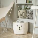 Корзина для хранения SL Home, плетёная, ручной работы, 35?35?30 см, белая