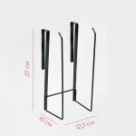 Держатель для кухонных принадлежностей и разделочных досок Доляна, 27?11.5?8 см, чёрный