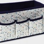 Органайзер для мелочей Доляна «Мармелад», 3 кармана, 25?12?15 см, белый