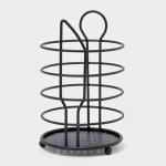 Сушилка для столовых приборов Доляна, 17?10.5?10.5 см, чёрная