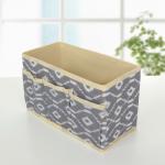 Органайзер для мелочей Доляна «Ромбы», 3 кармана, 25?15?12 см, серый