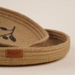 Корзины для хранения SL Home «Олива», плетёные, ручной работы, 2 шт., 25?25?3 см, 30?30?4 см, коричневые