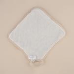 Мочалка массажная SL Home «Ортика», бамбуковое волокно, 21?20.5 см, бежевая