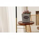 Кашпо для цветов плетёное «Луция», 16?16?15 см, квадрат, серое