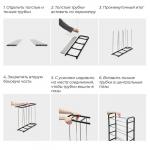 Полка для обуви Доляна, 4 яруса, 42?19?59 см, зелёная