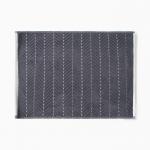 Коврик махровый «Этель» Lines, 50?70 см, хлопок 100%, тёмно-серый