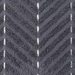 Коврик махровый «Этель» Lines, 50?70 см, хлопок 100%, тёмно-серый