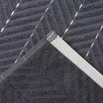 Коврик махровый «Этель» Lines, 50?70 см, хлопок 100%, тёмно-серый