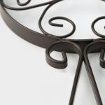 Подставка под горячее на ножках с ручкой Доляна «Сердца», 25.5?16.3 см, коричневая