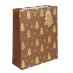 Пакет подарочный тм СНОУ БУМ 26x32x10см, бумага, 4 дизайна, арт.1