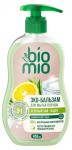 BIO MIO 450мл Бальзам для мытья посуды, взрослой и детской ЗЕЛЕНЫЙ ЧАЙ и ЮДЗУ, экологичный