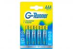 Батарейки алкалиновые «G-runner» AAА/LR03, 1,5 V, в блистере 4 батарейки