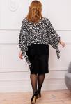 Блуза Anastasia 1207 черно-белый