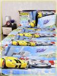 Детское постельное белье поплин артдизайн Суперкар основа