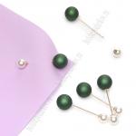 Брошь-игла 5,8 см (10 шт) SF-8105, зеленый