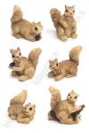 Фигурка миниатюрная "Белочка" 2,5*4 см (6 шт) SF-8049, в ассортименте
