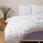 КПБ 'Традиция' дуэт, поплин, 100% хлопок, пл. 115 гр./кв.м., 'Мильфлер сирень ВБ' Пододеяльник 146*217 (2 шт.), простыня 217*240, наволочка 70*70 (2 шт.)