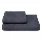 Полотенце вафельное Stormire Клинелли, 19-3918 темно-серый