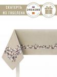 Верба льняной фон Скатерть 140х180 см 239521 люрекс