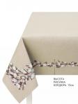 Верба льняной фон Скатерть 140х180 см 239521 люрекс