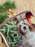 Бассет Гриффон у елки Мешок 41х44 см 2520065 New РАСПРОДАЖА